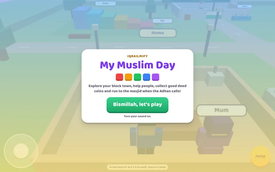 My Muslim Day game screen