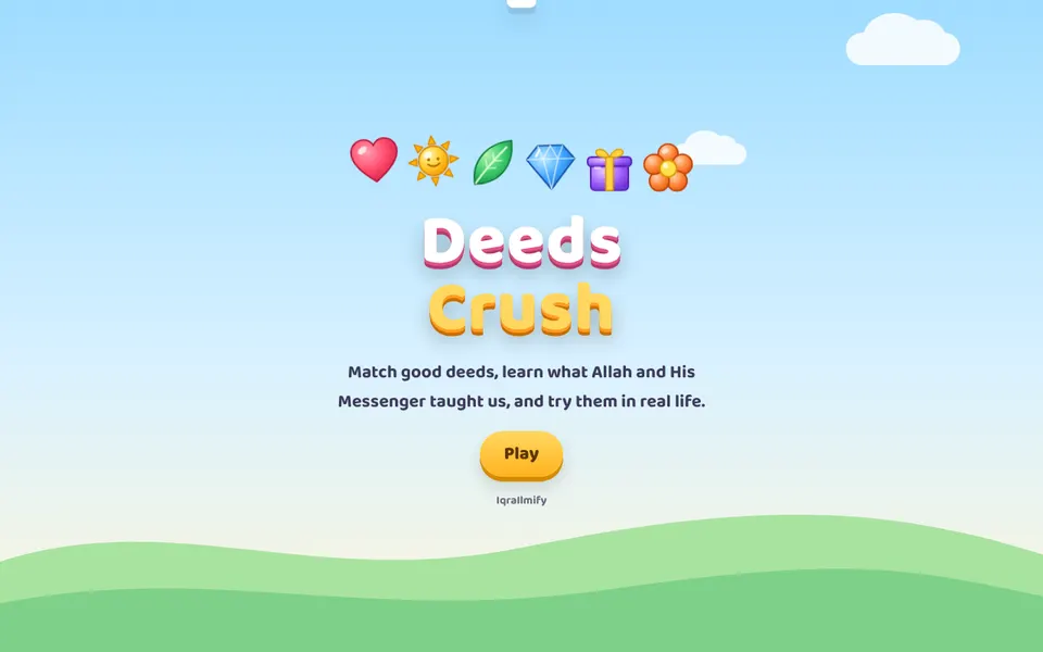 Deeds Crush game screen