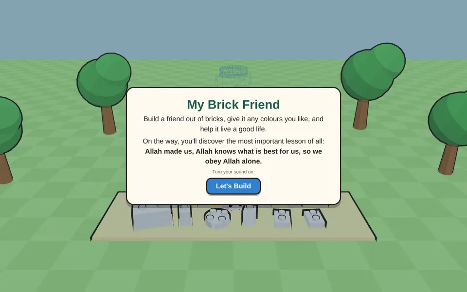 My Brick Friend game screen